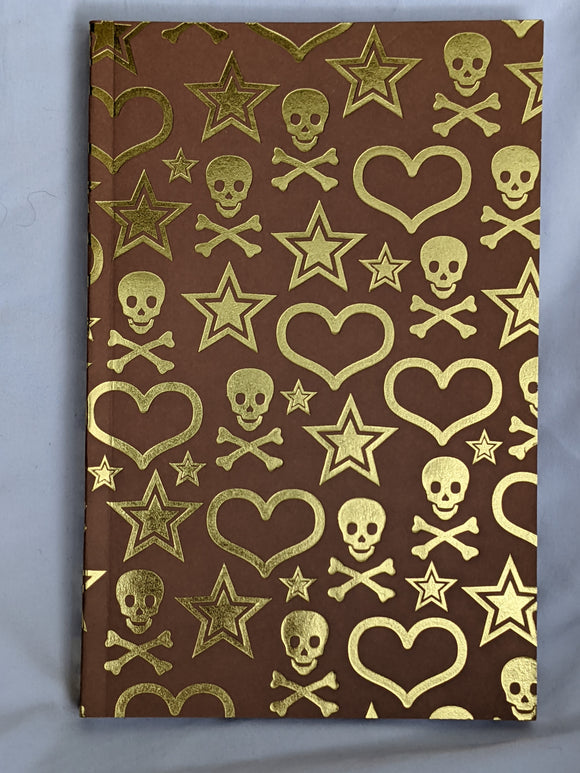 Metallic Skulls and Hearts Journal